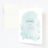 "Under The Sea" - Children's Birthday Party Thank You Cards in Pond by Karidy Walker - Front