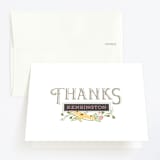 "Thee Big One" - Children's Birthday Party Thank You Cards in Chalkboard by Carole Crohan - CaroleeXpressions - Front