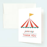 "Theme Park" - Children's Birthday Party Thank You Cards in Citrus by Anupama - Front