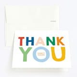 "This Guy" - Children's Birthday Party Thank You Cards in Spectrum by Baumbirdy - Front