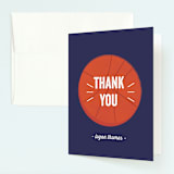 "Game Night" - Children's Birthday Party Thank You Cards in Navy by Anupama - Front