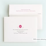"Pastel Balloon" - Children's Birthday Party Thank You Cards in Raspberry by Little Print Design - FREE Recipient Addressing