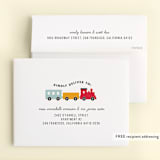 "Birthday Train" - Children's Birthday Party Thank You Cards in Fire Hydrant by Sandra Picco Design - FREE Recipient Addressing