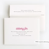"Glow" - Children's Birthday Party Thank You Cards in Lazer Green by Hudson meet Rose - FREE Recipient Addressing