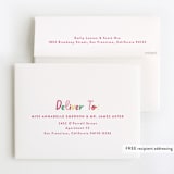 "One" - Children's Birthday Party Thank You Cards in Peony by Phrosné Barwood - FREE Recipient Addressing