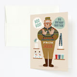"Disney's Frozen Big Birthday Blowout" - Children's Birthday Party Thank You Cards in Birch by Erica Krystek - Front