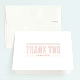 "What a Year" - Children's Birthday Party Thank You Cards in Rose by Lauren Chism - Front
