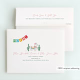"Llama Piñata" - Children's Birthday Party Thank You Cards in Strawberry by Jennifer Lew - FREE Recipient Addressing