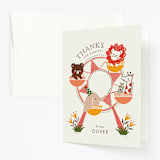 "little carnival" - Children's Birthday Party Thank You Cards in Apple by Vivian Yiwing - Front