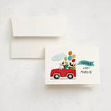 "A Goofy Birthday" - Children's Birthday Party Thank You Cards in Teal by JeAnna Casper - Front