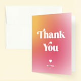 "Tie Dye Party" - Children's Birthday Party Thank You Cards in Coral by Nazia Hyder - Front