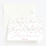 "Sprinkle Me One" - Children's Birthday Party Thank You Cards in Candy by Lagniappe Paper - Front