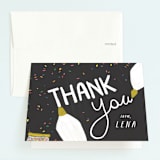 "Birthday Bake Off" - Children's Birthday Party Thank You Cards in Chalkboard by Shiny Penny Studio - Front