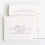 "Birthday Script" - Children's Birthday Party Thank You Cards in Snow by Kasia Labocki - FREE Recipient Addressing