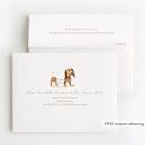 "Disney's and Pixar Toy Story Friends" - Children's Birthday Party Thank You Cards in Taupe by Sabrin Deirani - FREE Recipient Addressing