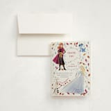 "Disney's Frozen Elements" - Children's Birthday Party Thank You Cards in Frost by Sarah Knight - Front