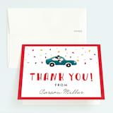 "Disney's Mickey Mouse Race" - Children's Birthday Party Thank You Cards in Candy by Oma N. Ramkhelawan - Front