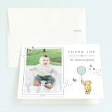 "Disney Sweetest Adventure" - Children's Birthday Party Thank You Cards in Cloud by Heather Schertzer - Front
