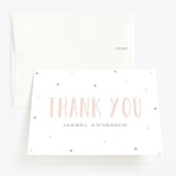 "Sweet Surprise" - Children's Birthday Party Thank You Cards in Buttercream by Leah Bisch - Front