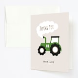 "Happy Farm" - Children's Birthday Party Thank You Cards in Barn by iamtanya - Front