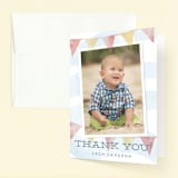 "shore-n-sandcastles" - Children's Birthday Party Thank You Cards in Seashore by silverscreen studio - Front