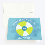 "Splash Pool Party" - Children's Birthday Party Thank You Cards in Sunshine by Anupama - Front