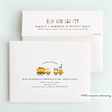 "Dig It" - Children's Birthday Party Thank You Cards in Firetruck by Michelle Poe - FREE Recipient Addressing
