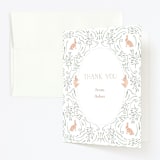 "Hop on Over II" - Children's Birthday Party Thank You Cards in Mint by Hallie Fischer - Front