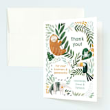 "Sloth jungle" - Children's Birthday Party Thank You Cards in Jungle by Tati Abaurre - Front