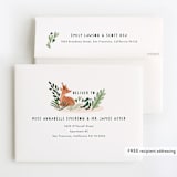 "Into The Wild" - Children's Birthday Party Thank You Cards in Wood by Vivian Yiwing - FREE Recipient Addressing