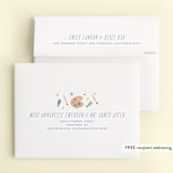 "let's pARTy!" - Children's Birthday Party Thank You Cards in Frost by Ellen Schlegelmilch - FREE Recipient Addressing