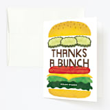 "Birthday Burger" - Children's Birthday Party Thank You Cards in Classic by Lehan Veenker - Front