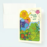 "Birthday Groove" - Children's Birthday Party Thank You Cards in Summer by Morgan Ramberg - Front