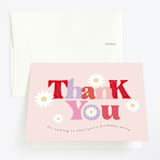 "lei" - Children's Birthday Party Thank You Cards in Petal by chocomocacino - Front