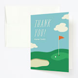 "happy birdie" - Children's Birthday Party Thank You Cards in Emerald by Ellen Schlegelmilch - Front