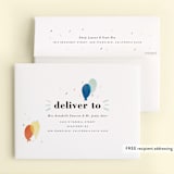 "balloon overlay" - Children's Birthday Party Thank You Cards in Sea by Stephanie Hawkes - FREE Recipient Addressing