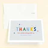 "One is So Fun" - Children's Birthday Party Thank You Cards in Dino by Ashlee Townsend - Front