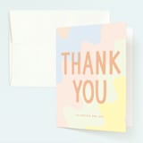 "Bday Twins" - Children's Birthday Party Thank You Cards in Creamsicle by Baumbirdy - Front