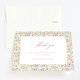 "Flowers & Butterflies" - Children's Birthday Party Thank You Cards in Gumdrop by frau brandt - Front
