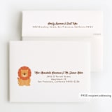 "Wild Lion" - Children's Birthday Party Thank You Cards in Sand by Kacey Kendrick Wagner - FREE Recipient Addressing