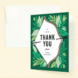 "Bow and Arrow" - Children's Birthday Party Thank You Cards in Evergreen by Alethea and Ruth - Front