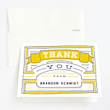 "MVP Collectors Card" - Children's Birthday Party Thank You Cards in School Bus by Shiny Penny Studio - Front