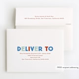 "Blocks" - Children's Birthday Party Thank You Cards in Frost by Baumbirdy - FREE Recipient Addressing