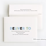 "Blocks" - Children's Birthday Party Thank You Cards in Onyx by Baumbirdy - FREE Recipient Addressing