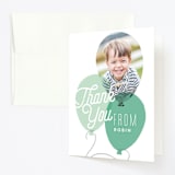 "balloon party" - Children's Birthday Party Thank You Cards in Azure by Alethea and Ruth - Front