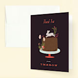 "Autumn Celebration" - Children's Birthday Party Thank You Cards in Grape Juice by Nazia Hyder - Front