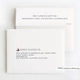 "Sail-ebrate" - Children's Birthday Party Thank You Cards in Lagoon by Jessica Voong - FREE Recipient Addressing