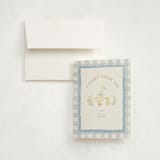 "Vintage goose" - Children's Birthday Party Thank You Cards in Sky by Creo Study - Front