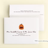 "Eat, Drink, and be Scary" - Children's Birthday Party Thank You Cards in Vanilla Spice by Rebecca Smith - FREE Recipient Addressing
