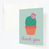 "Fiesta!" - Children's Birthday Party Thank You Cards in Jade by Annie Holmquist - Front